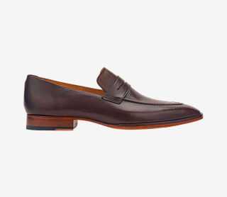 Bodega Real Leather Men Casual Brown Slip-on Shoes