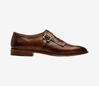 Modern Brogue Brown Fringe Buckle Loafer